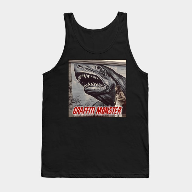 Graffiti Monster™ - Series #0 - New England Summer Sharks - 5 of 9 Tank Top by gothamexodus